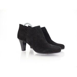 La Canadienne Donovan Waterproof Boot Pointed Toe Black Suede Ankle Size 11 M